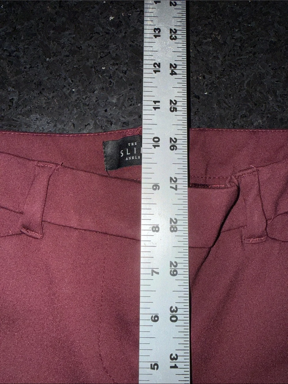 UEC WHITE HOUSE BLACK MARKET The Slim Ankle Empire Plum SZ 0